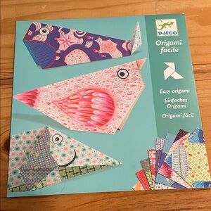 Easy Origami Kit - Pink & Turquoise Decorative Papers